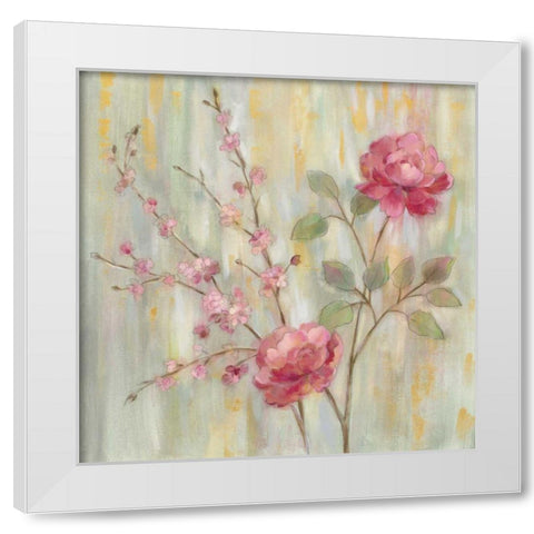 Contemporary Chinoiserie White Modern Wood Framed Art Print by Vassileva, Silvia