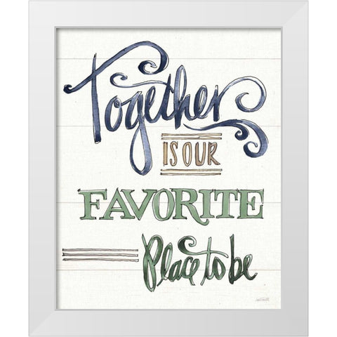 Country Love VI White Modern Wood Framed Art Print by Tavoletti, Anne