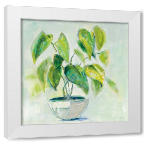 Indoor Happiness Neutral White Modern Wood Framed Art Print by Schlabach, Sue