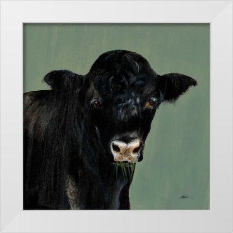 Farm Team I Sage White Modern Wood Framed Art Print by Ducklow, Patsy