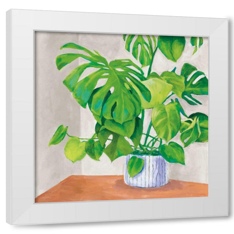 Jungalow Gray White Modern Wood Framed Art Print by Urban, Mary