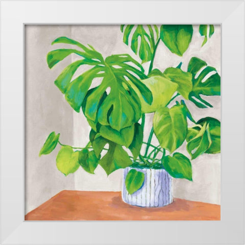 Jungalow Gray White Modern Wood Framed Art Print by Urban, Mary