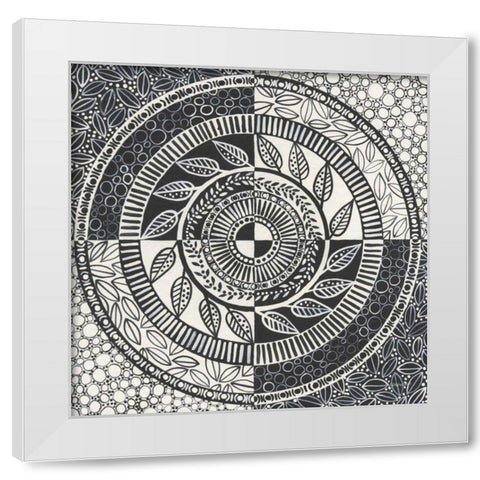 Hemma I BC White Modern Wood Framed Art Print by Lovell, Kathrine