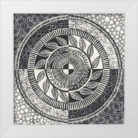 Hemma I BC White Modern Wood Framed Art Print by Lovell, Kathrine