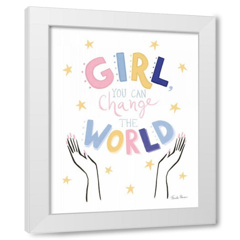 Empowerment II White Modern Wood Framed Art Print by Zaman, Farida