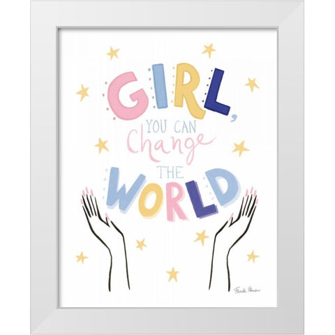 Empowerment II White Modern Wood Framed Art Print by Zaman, Farida