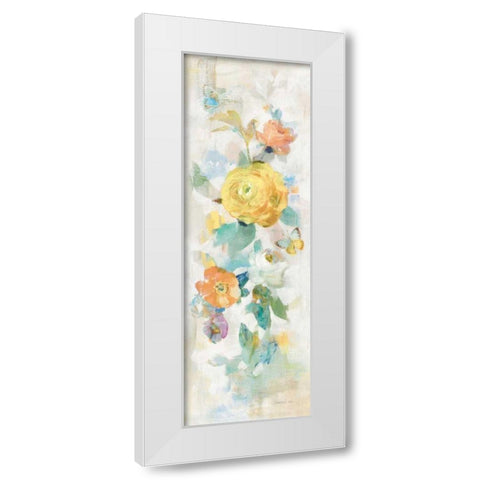 Natural Blooming Splendor III White Modern Wood Framed Art Print by Nai, Danhui