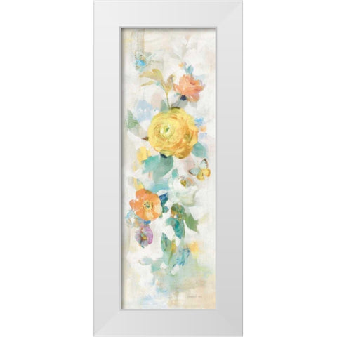 Natural Blooming Splendor III White Modern Wood Framed Art Print by Nai, Danhui