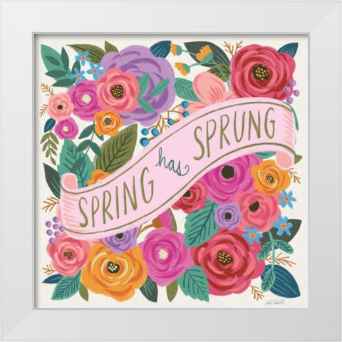 Spring Has Sprung I White Modern Wood Framed Art Print by Tavoletti, Anne