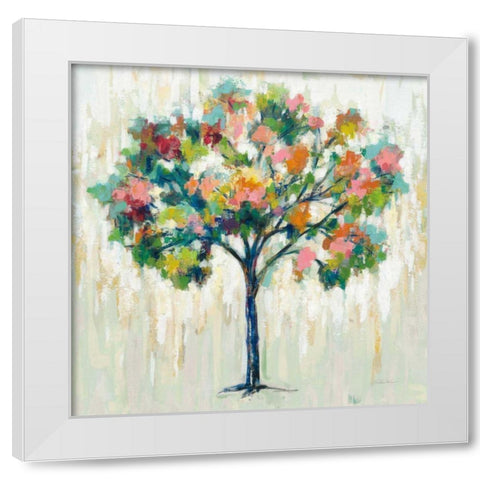 Blooming Tree Neutral White Modern Wood Framed Art Print by Vassileva, Silvia