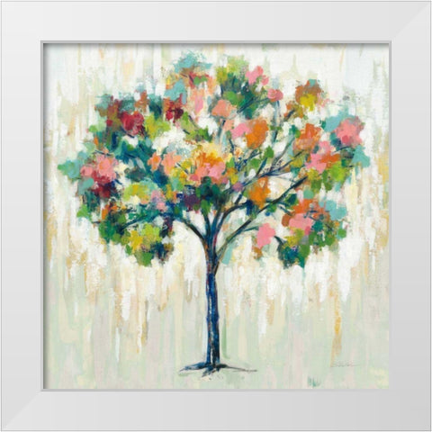Blooming Tree Neutral White Modern Wood Framed Art Print by Vassileva, Silvia