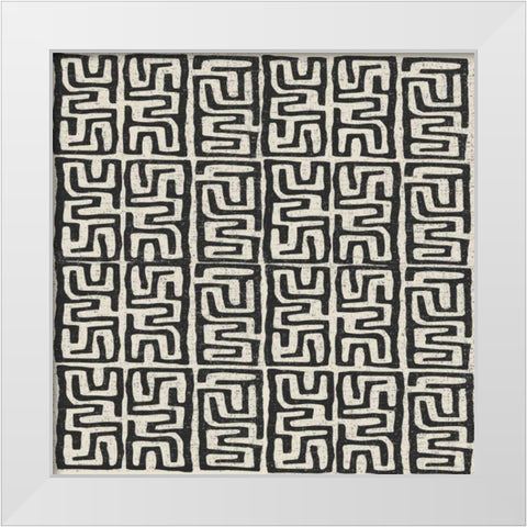 Kuba Play III Neutral White Modern Wood Framed Art Print by Warrick, Cheryl