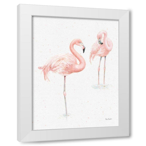 Gracefully Pink X Light Reversed White Modern Wood Framed Art Print by Audit, Lisa