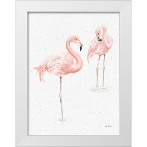 Gracefully Pink X Light Reversed White Modern Wood Framed Art Print by Audit, Lisa