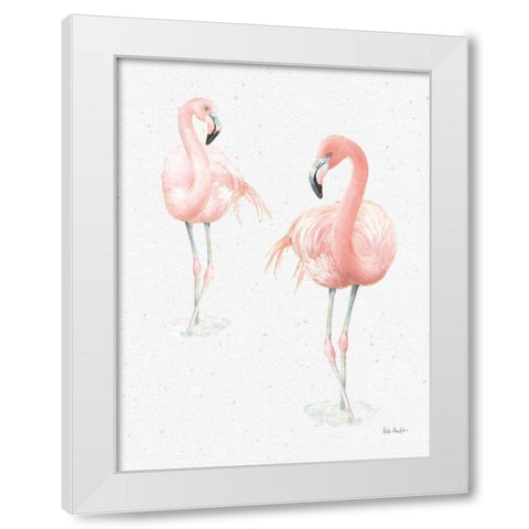 Gracefully Pink XI Light Reversed White Modern Wood Framed Art Print by Audit, Lisa