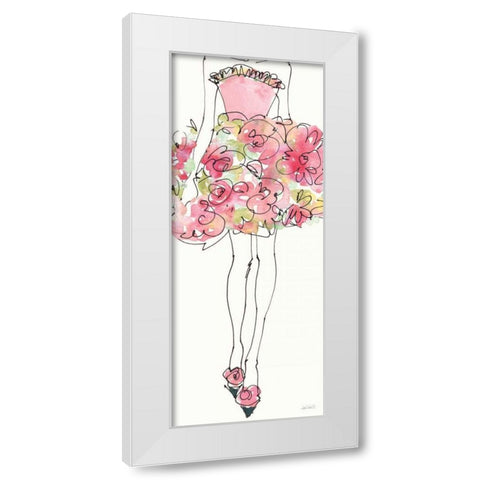 Floral Fashion Shoulders I Pink White Modern Wood Framed Art Print by Tavoletti, Anne