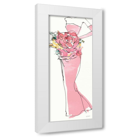 Floral Fashion Shoulders II Pink White Modern Wood Framed Art Print by Tavoletti, Anne