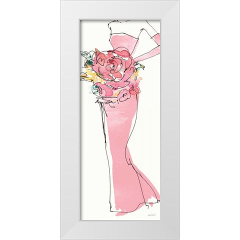 Floral Fashion Shoulders II Pink White Modern Wood Framed Art Print by Tavoletti, Anne