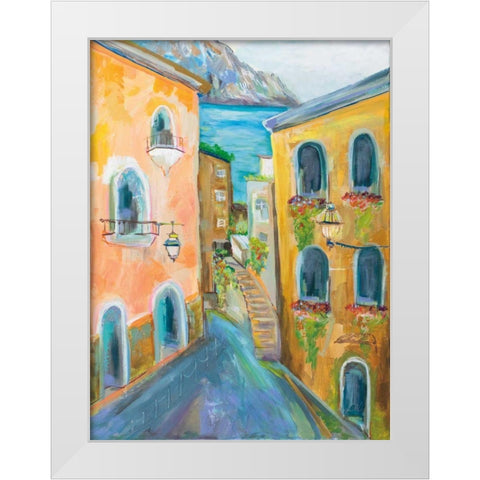 Positano I White Modern Wood Framed Art Print by Vertentes, Jeanette