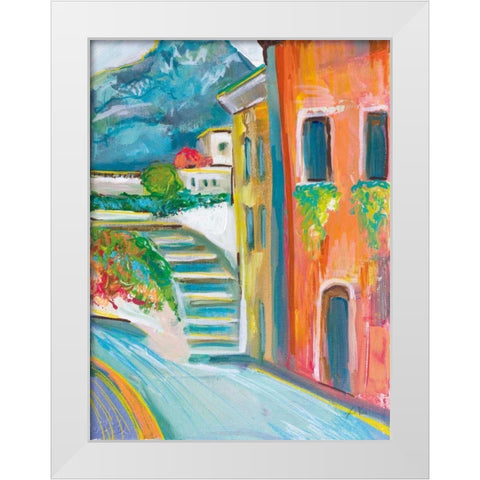 Positano II White Modern Wood Framed Art Print by Vertentes, Jeanette
