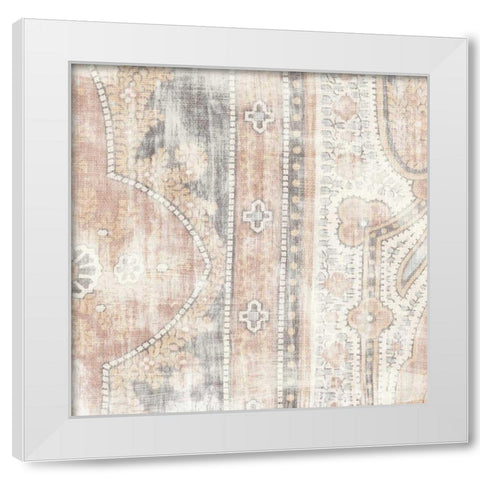Antique Cloth I White Modern Wood Framed Art Print by Wild Apple Portfolio
