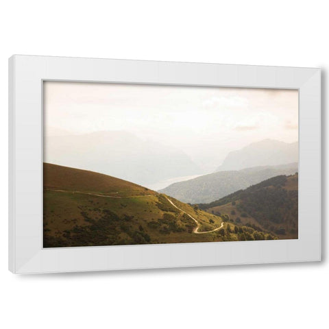 The Pass White Modern Wood Framed Art Print by Aledanda