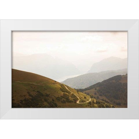 The Pass White Modern Wood Framed Art Print by Aledanda
