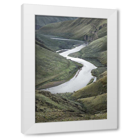 John Day River Oregon II White Modern Wood Framed Art Print by Majchrowicz, Alan