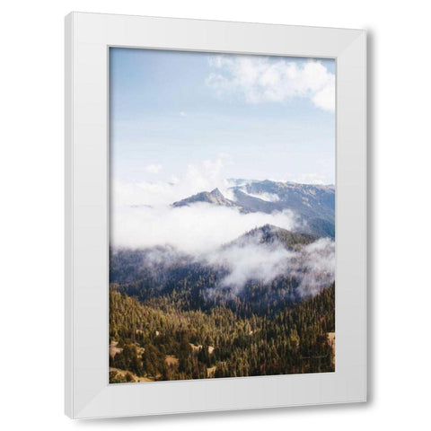 Hurricane Ridge I White Modern Wood Framed Art Print by Marshall, Laura