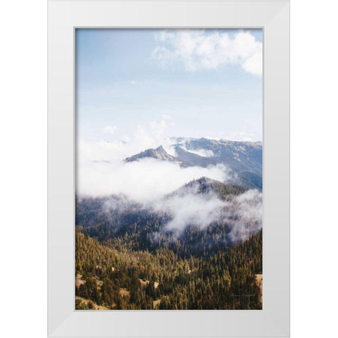 Hurricane Ridge I White Modern Wood Framed Art Print by Marshall, Laura