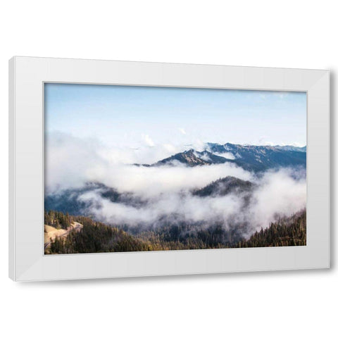 Hurricane Ridge II White Modern Wood Framed Art Print by Marshall, Laura