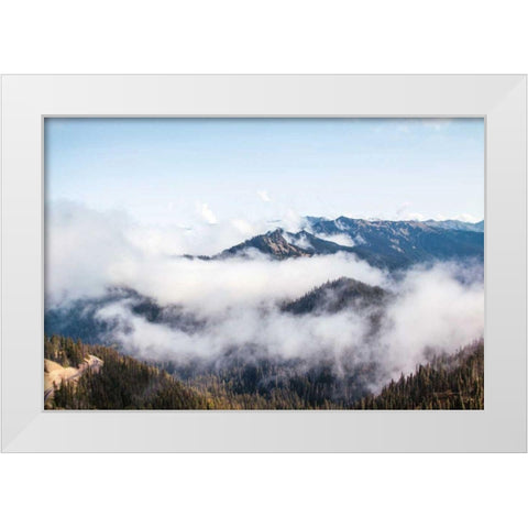 Hurricane Ridge II White Modern Wood Framed Art Print by Marshall, Laura
