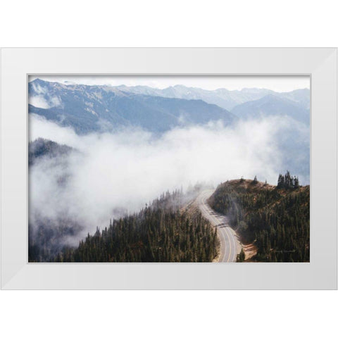 Hurricane Ridge III White Modern Wood Framed Art Print by Marshall, Laura