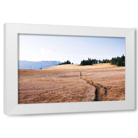 Hurricane Hill I White Modern Wood Framed Art Print by Marshall, Laura