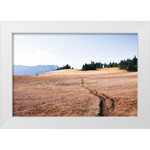Hurricane Hill I White Modern Wood Framed Art Print by Marshall, Laura