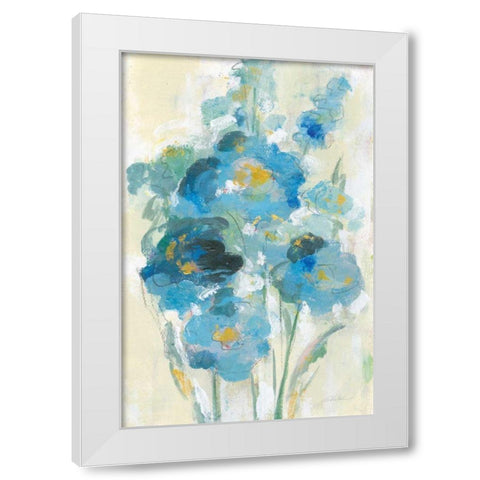 Loose Bouquet I White Modern Wood Framed Art Print by Vassileva, Silvia