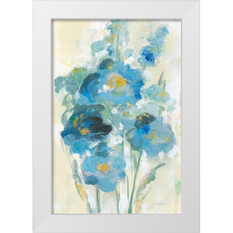 Loose Bouquet I White Modern Wood Framed Art Print by Vassileva, Silvia