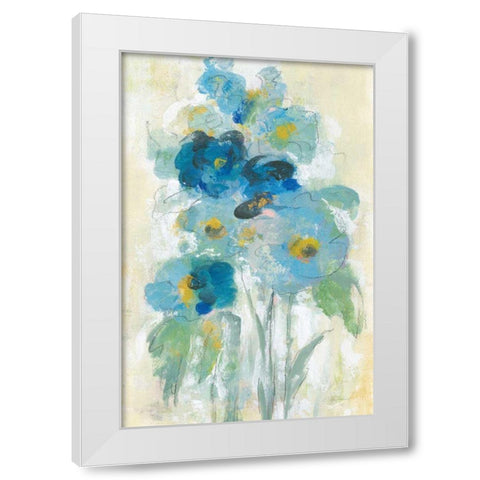 Loose Bouquet II White Modern Wood Framed Art Print by Vassileva, Silvia