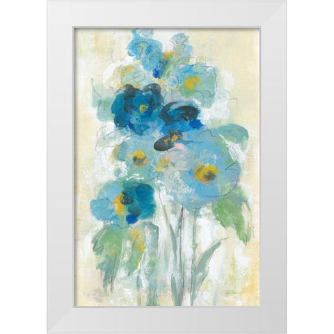 Loose Bouquet II White Modern Wood Framed Art Print by Vassileva, Silvia