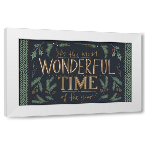 Wonderful Time V White Modern Wood Framed Art Print by Tavoletti, Anne