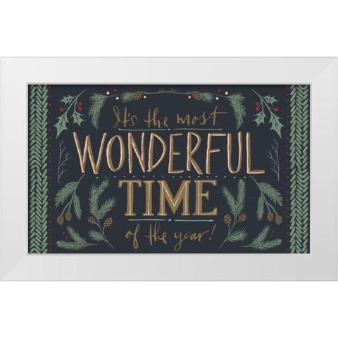 Wonderful Time V White Modern Wood Framed Art Print by Tavoletti, Anne
