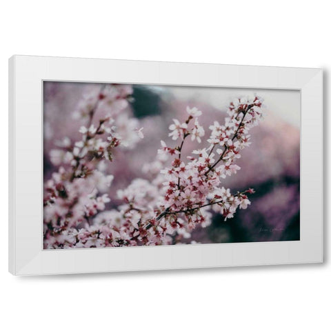 Cherry Blossom White Modern Wood Framed Art Print by Catterall, Elise
