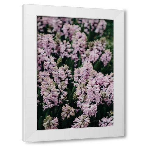 Hyacinth Closeup White Modern Wood Framed Art Print by Catterall, Elise