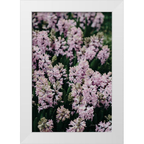 Hyacinth Closeup White Modern Wood Framed Art Print by Catterall, Elise