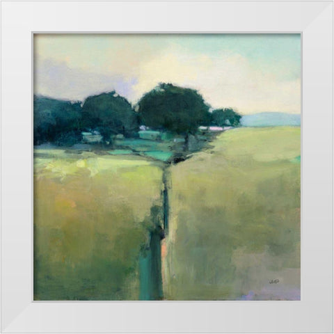 Scenic Meadow White Modern Wood Framed Art Print by Purinton, Julia