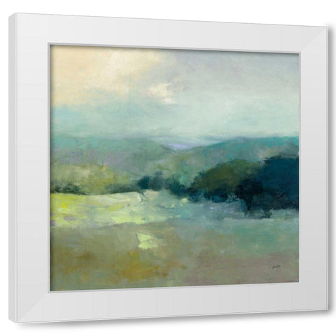 Misty Valley White Modern Wood Framed Art Print by Purinton, Julia