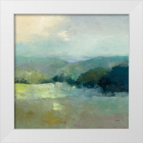 Misty Valley White Modern Wood Framed Art Print by Purinton, Julia