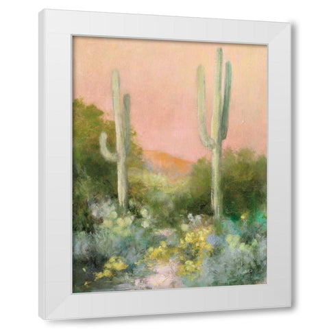 Sunrise Desert I White Modern Wood Framed Art Print by Purinton, Julia