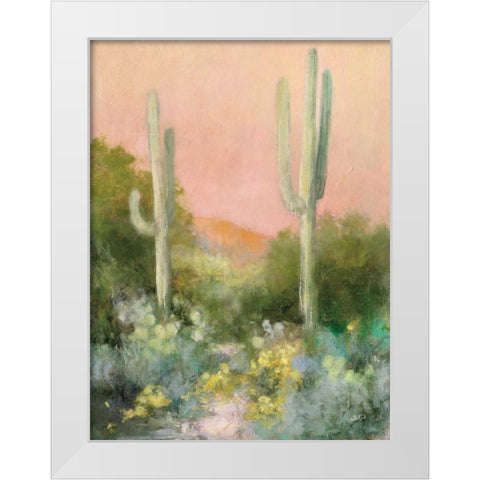 Sunrise Desert I White Modern Wood Framed Art Print by Purinton, Julia