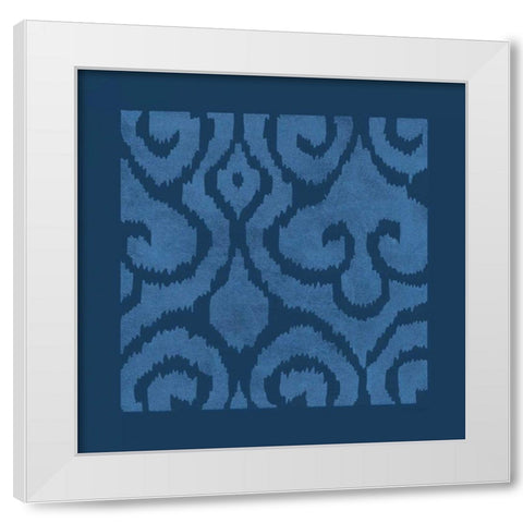 Simply Elegant II Light Blue on Dark Blue White Modern Wood Framed Art Print by Green, Nancy